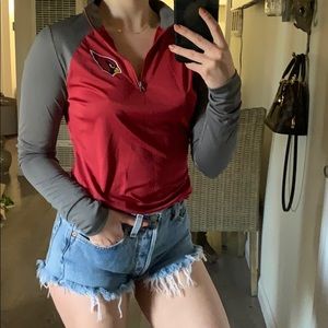 NFL 🏈 Cardinals Zip-Up Long Sleeve